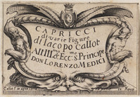 TvB G 4896
<br/>
Titelblad: Capricci ("Capricci")
<br/>
<em>Callot, Jacques (1592 - 1635)</em>